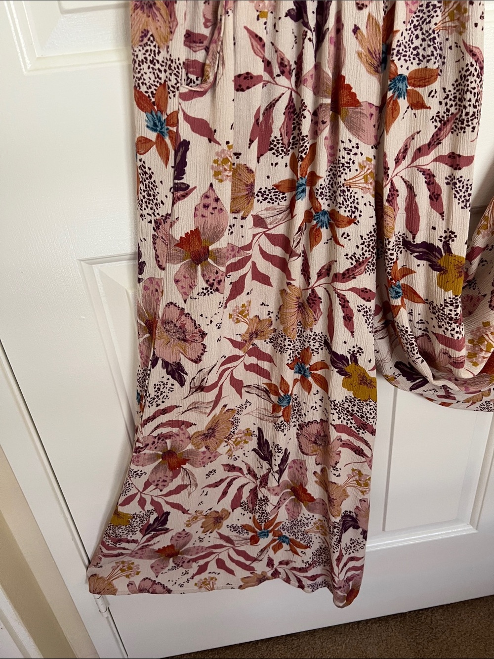 Final Touch Blush Pink Floral jumpsuit - Picture 5 of 9